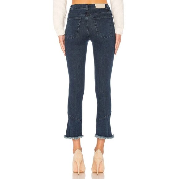 IRO. Berry Crop Flared‎ Frayed Hem Jeans Size 27 - Picture 2 of 10